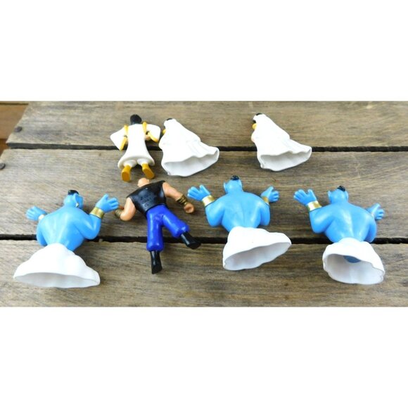 Lot of Vintage Disney Aladdin Plastic Figurines Playset Pieces Genie Jasmine - Picture 8 of 8